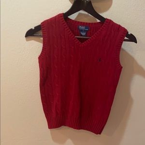 Red cotton vest